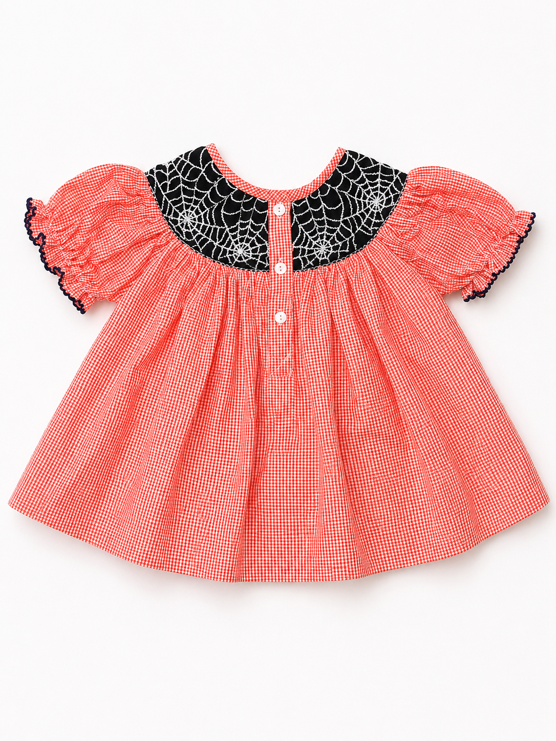 Hand Smocked Spooky Spider Bloomer Set