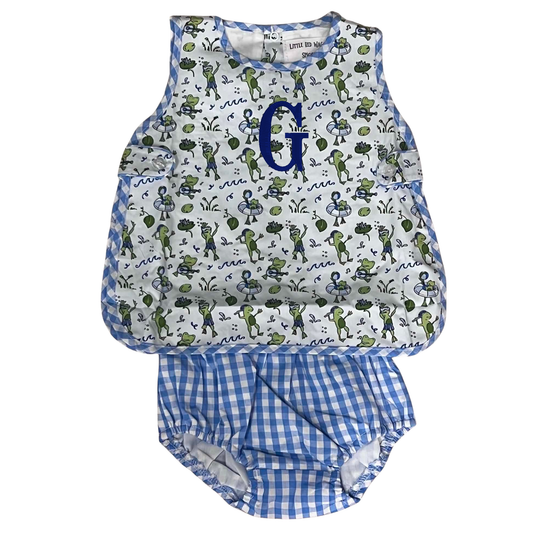 Froggy Apron Diaper Set