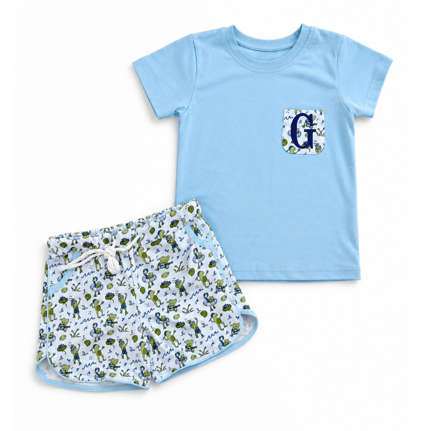Froggy Pocket & Short Set